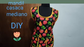 MANDIL.. CASACA.. cómo hacer..DIY🌻de tela