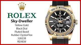 ▶ Rolex Sky-Dweller 336238 Yellow Gold Black Dial 326238 - REVIEW