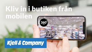 Kliv in i butiken från mobilen — Kjell-TV