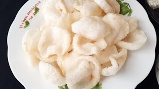 Resep simpel Kerupuk Nasi Sisa anti gagal, Renyah dan Gurih