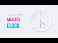 Neumorphism Analog Clock Tutorial using HTML, CSS, JavaScript.