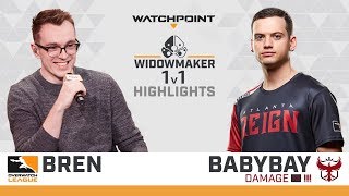 HIGHLIGHTS Bren vs. babybay | Widowmaker 1v1 | Atlanta Homestand | Overwatch League