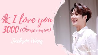 Jackson Wang - 爱 (I Love You 3000 Chinese version) [Lyrics (CHIN|PIN|ENG)]