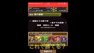 パズドラ         レアキャラカーニバルのモンスターだけで聖獣の贈り物に挑む！