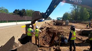 Inches from danger: The view from a Michigan freeway work zone