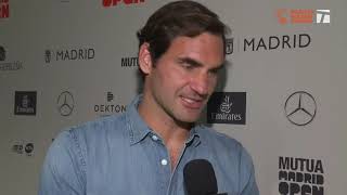 Roger Federer - 2019 Madrid Third Round Win Tennis Channel Interview