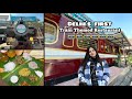 Delhi’s first Train Themed South Indian Restaurant | Trying Kerala Bhojanam & Filter cold coffee 🚂