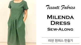 Sewing "Milenda Dress" by Tessuti Fabrics
