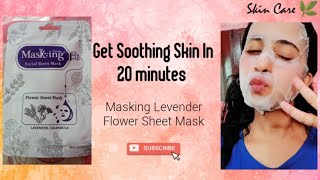 Lavender Sheet Mask Review || Masking Sheet Mask Review ||  UnicornSayani || Best Affordable