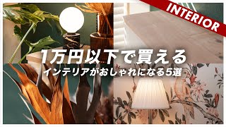 1万円以下で買えるインテリアがおしゃれになるアイテム5選