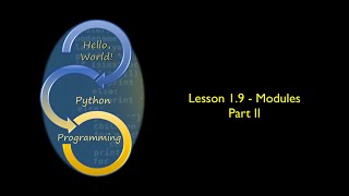 Python Programming - Modules (Part II) - Paul Mahon