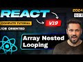 React js 19 tutorial in Hindi #26 Array Nested Looping with component