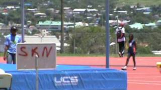 Leeward Island Youth 2009 Anguilla AXA female u11 high jump fail champ Janique Flemming