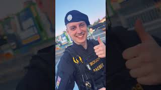 Young police officer in my camera #streetphotography