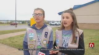 Girl Scout Troop Helps Sapulpa Students With School Supply Needs