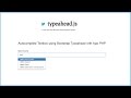 Autocomplete Textbox using Typeahead with Ajax PHP Bootstrap
