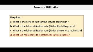 Operations & Supply Chain Management: Resource Utilization II