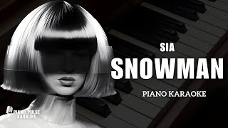 Snowman - Sia | Unplugged Piano Karaoke