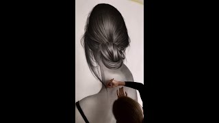 The largest drawing I've ever done - SELF-PORTRAIT #short