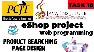 Web Project Task 18| java institute | 1st Year | e shop @javainstituteforadvancedte1415