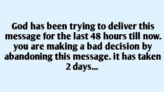 🧾God has been trying to deliver this message for the last 48 hours till now. you are making a...