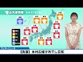 【洗濯】本州広域で外干し日和