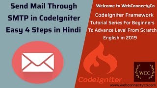 Email Sending through SMTP in Codeigniter | Easy 4 Steps.