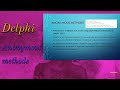 Anonymous methods in Delphi | Delphi Anonymous methods | Anonymous methods and how to use this.