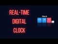 Real time Digital Clock Tutorial with design & effects [CSS and JavaScript Animations]