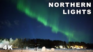 Northern Lights in real-time | Aurora Borealis | Revontulet 14.-15.1.2022 | Sony a7C | 4K UHD