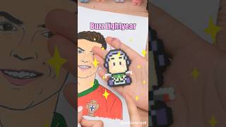 DIY This Cute Buzz Lightyear Charm with Perler Beads 😏✨#shorts
