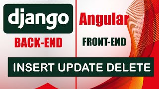 Python Django API Angular 12 / 13 CRUD / Insert Update Delete | Angular Angular 12 / 13 Tutorial