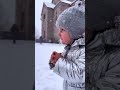 Baby in snowfall #baby #cute #cutebaby #shortsvideo #snow #snowfall