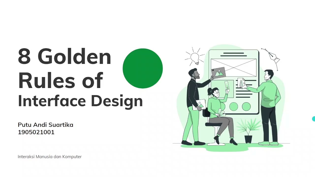 8 Golden Rules Of Interface Design - GOJEK - YouTube