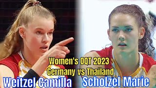 [ Women's OQT 2023] [Germany vs Thailand] [Weitzel Camilla \u0026 Scholzel Marie]