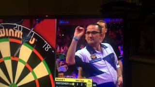 BDO World Championship Darts 2015 - Ross Montgomery Trickshot