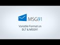 Variable format on DLT and MSG91