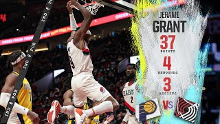 Jerami Grant Highlights (37 PTS) | Trail Blazers vs. Pacers | Jan. 19