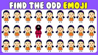 Find The Odd One Out |  Squid Game Edition | Easy, Medium, Hard| Emoji Quiz