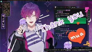 【Nijisanji_EN | Uki Violeta 中文烤肉】慶祝200K 用中文說我愛你的Uki💜