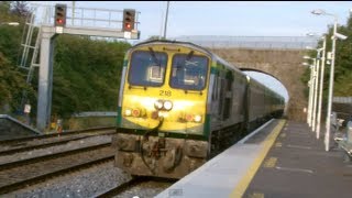 Irish Rail Class 201 (218) with Mk4 coahes at Kildare