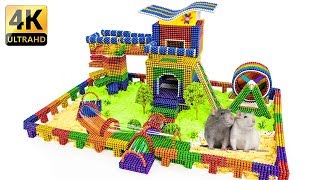 DIY - How To Build Amazing Hamster Playground With Magnetic Balls - 100% Satisfaction - Magnet Balls