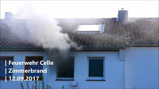 Feuerwehr Celle - Zimmerbrand 12.09.2017