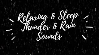 😴Sleep with Thunderstorm ⚡ Rain sounds Insomnia Relaxing Sounds |Relaxing Music| Meditation Music|