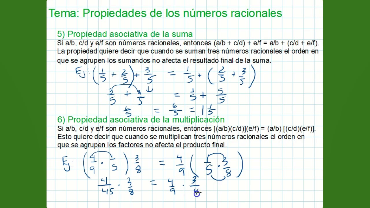 Ejemplos De Numeros Racionales