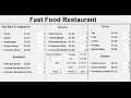 How to Create a GUI Fast Food Restaurant System in Python Tutorial 1 of 3