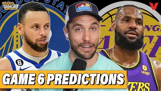 Warriors-Lakers Game 6 Predictions: Will LeBron James & LA finish off Steph & GS? | Hoops Tonight