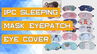 1pc Sleeping Mask Eyepatch Eye Cover Cotton Creative Lovely Cartoon Eye Travel Relax Sleeping Aid Ey