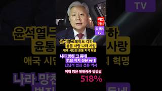 [윤통] 실지지율 78%: 이재명 아무도 지지 안 해