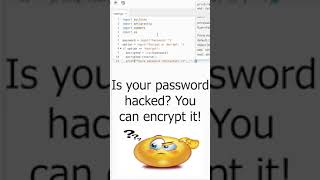 Your password got hacked?! You must encrypt it with this easy python script! #python #tutorial #code